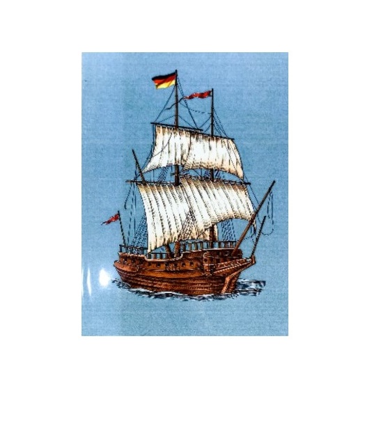 S08 -  Thiệp 3D Thuyền Cổ – Vintage Ship Pop Up Card Viethands Giftshop