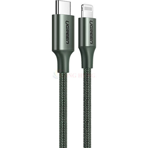 Cáp dành cho iP Ugreen M/M Cable Aluminum Shell Braided US304 - Hàng chính hãng