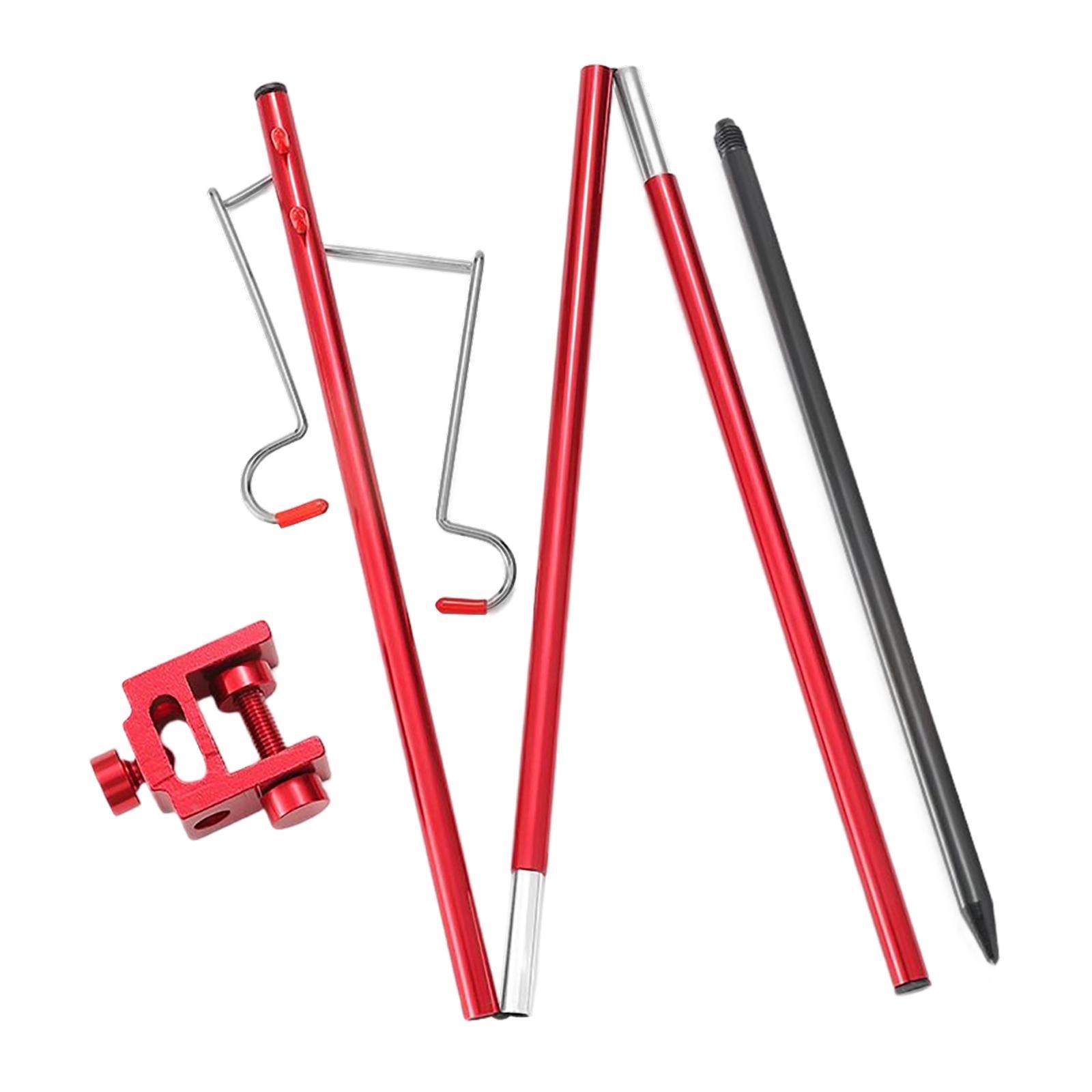 Camping Lantern Stand Portable Folding Fishing Lamp Light Pole Holder Hanger