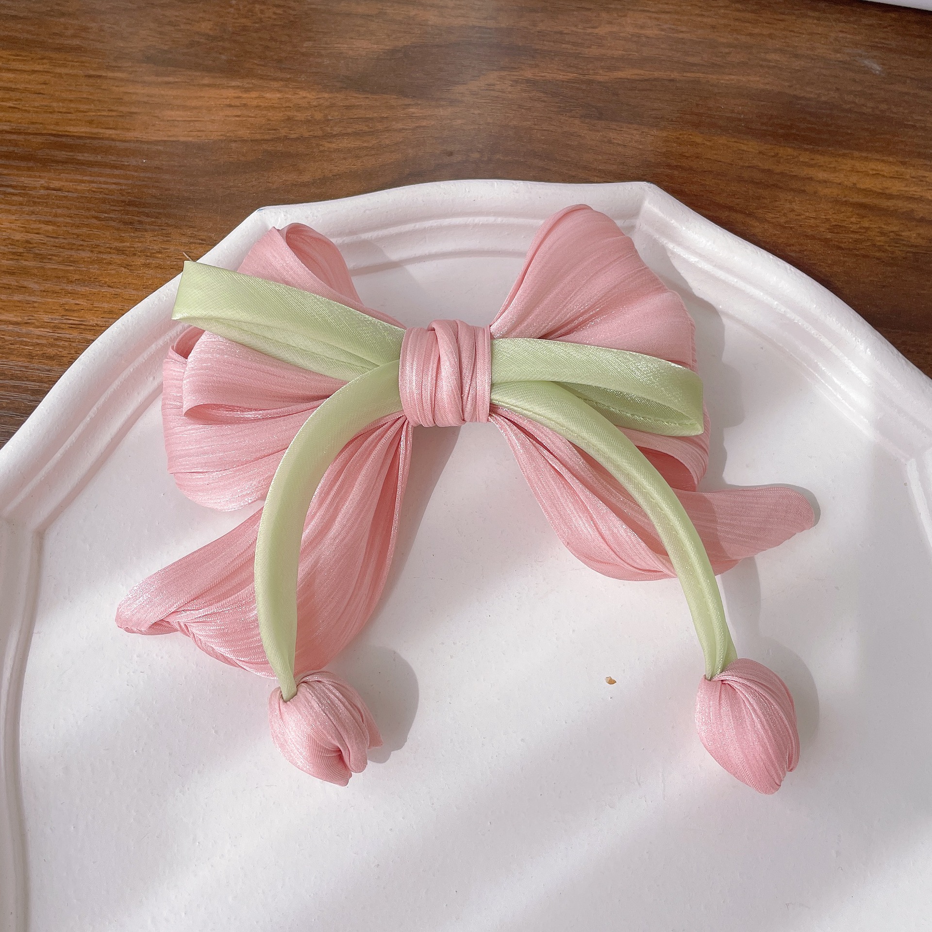Phụ kiện dây cột tóc Ruy Băng Bông Hoa Tulip Cho Nữ Bé Gái Dễ Thương Thanh Lịch Nơ Kẹp Tóc Tinh Tế - Phụ Kiện Quà Tặng