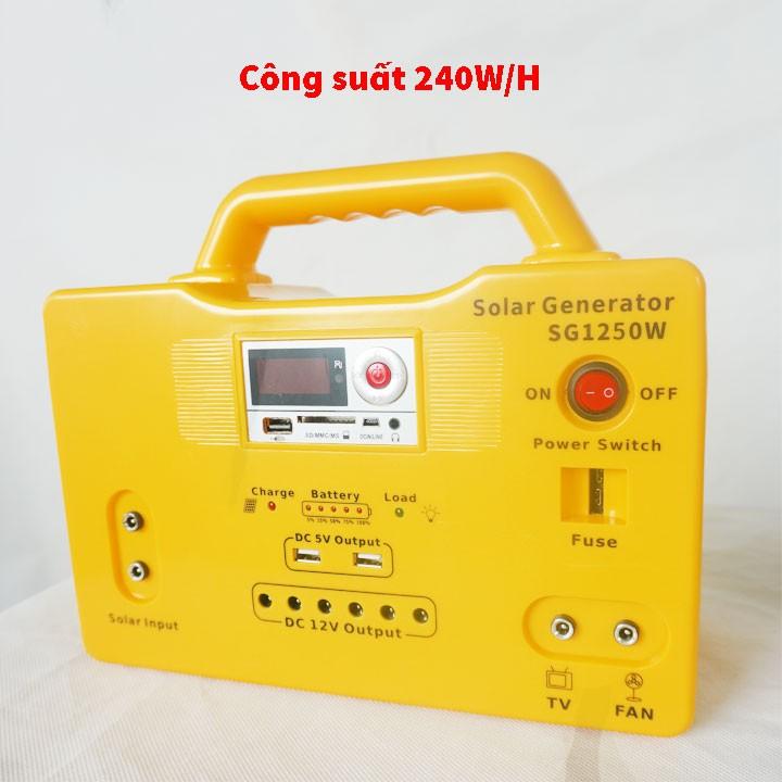 Máy phát điện năng lượng mặt trời cao cấp mini X1250W hàng chính hãng