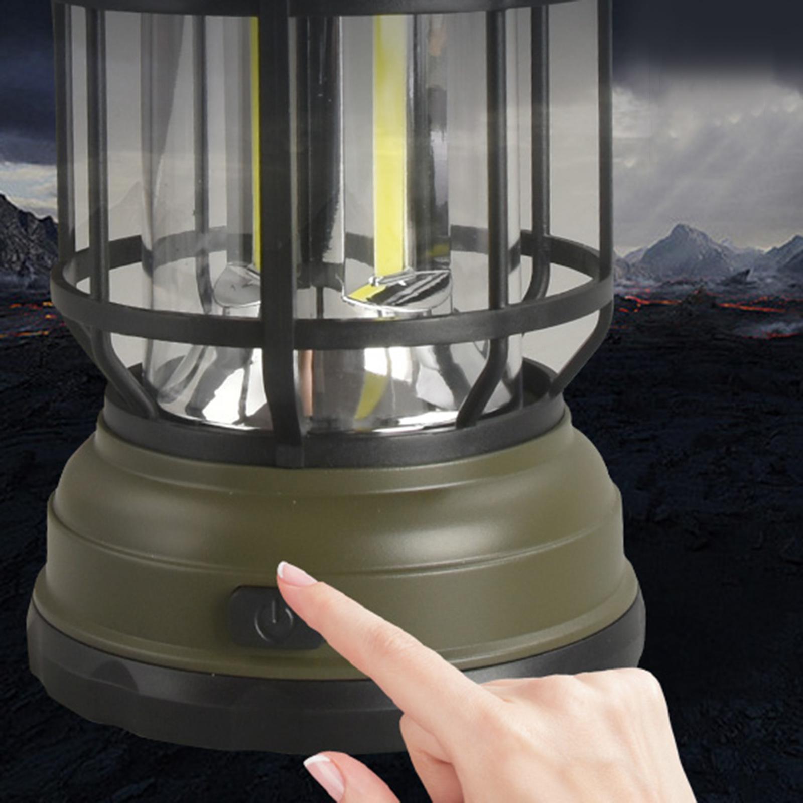 Outdoor Retro Campsite Lantern Camping Light Portable LED Emergency Lamp