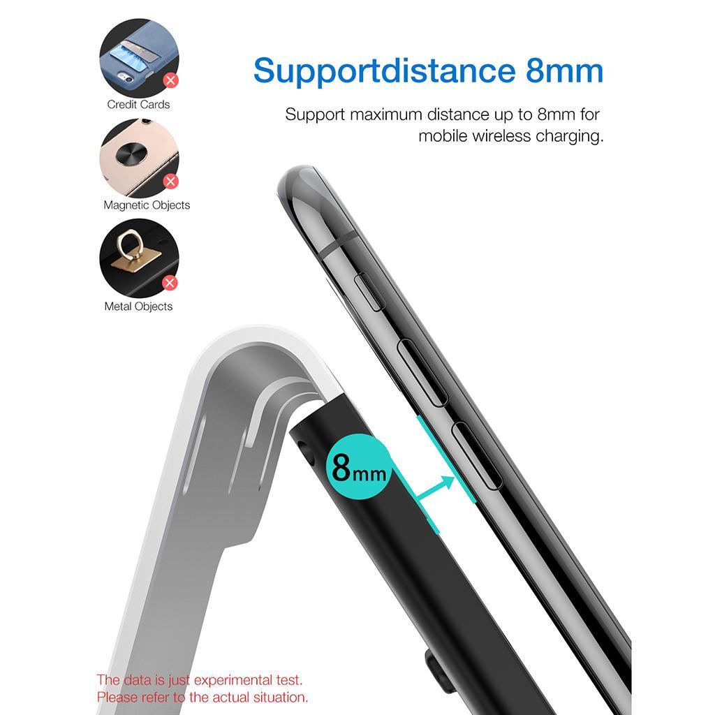 2in1 Phone Charging Station Wireless Fast Charger+Bracket for iWatch