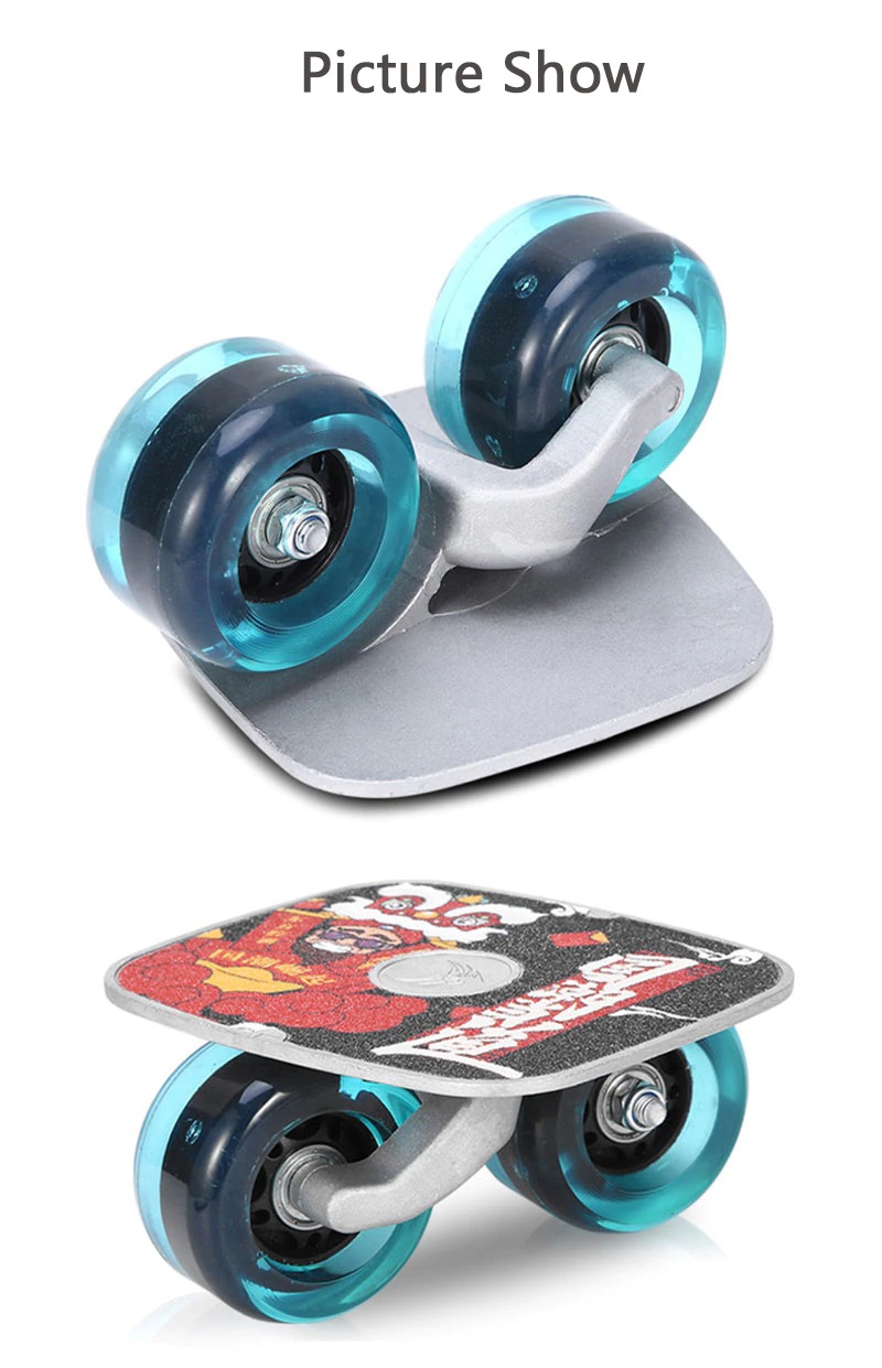 Ván trượt hợp kim nhôm có LED Flash wheel 2.0 Board Freeline Skate- Cao cấp