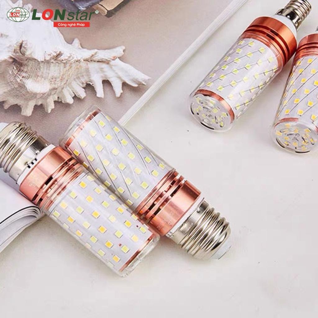 Bóng Đèn LED Bắp Đui E14,E27 3 Chế Độ Ánh Sáng Công Suất 12w Chuyên Lắp Đèn Chùm , Đèn Tường , Đèn Thả