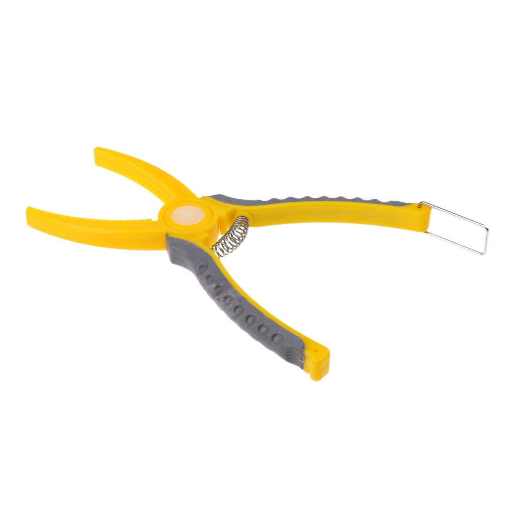 Plastic Grip Clamp Fishing Pliers Lip Gripper Grabber Clip with Lanyard