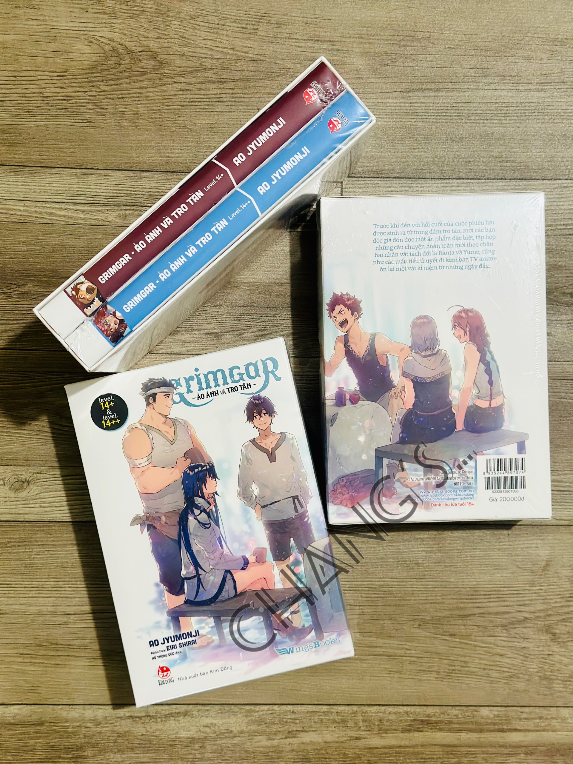 Boxset Grimgar - Ảo Ảnh Và Tro Tàn - Tập 14+ Và Tập 14++ - Tặng Kèm 2 Thẻ Nhân Vật + 1 Mini Clearfile