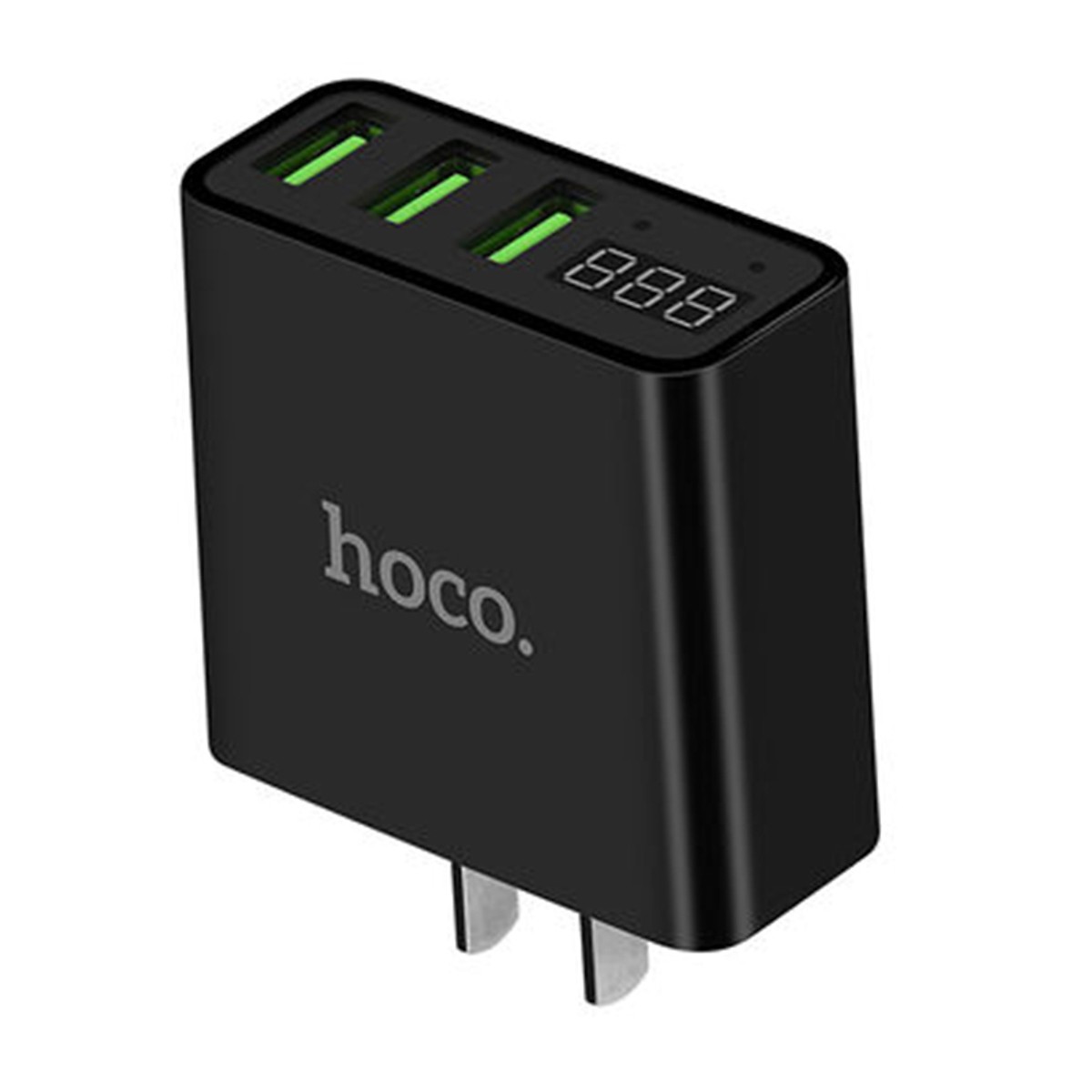 Củ Sạc Điện Thoại  Hoco C15 - 3 Cổng USB 3A + Tặng Kèm 01 Cáp Sạc IPhone - Hàng Chính Hãng