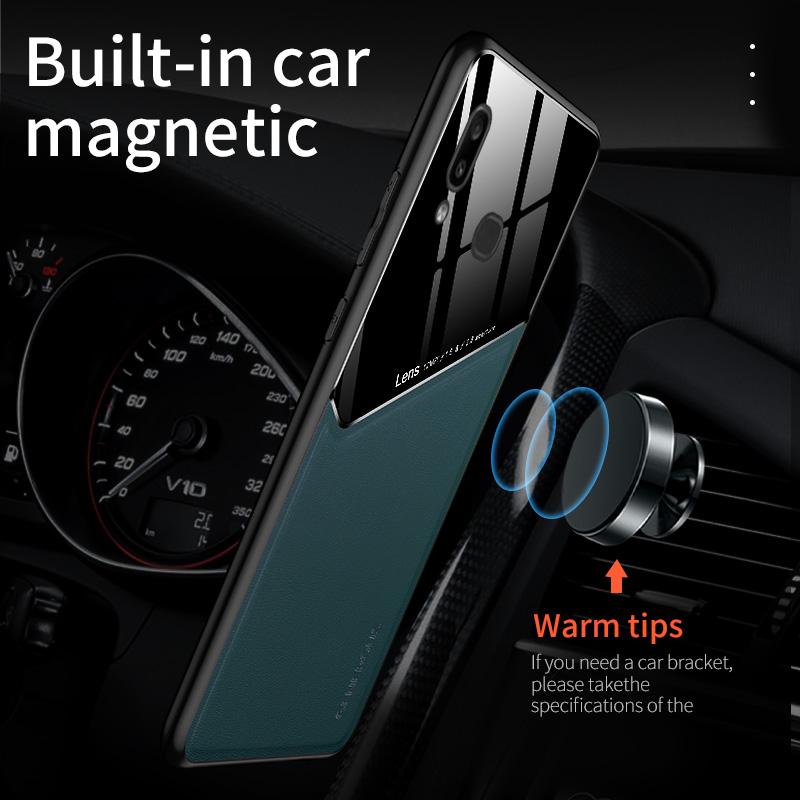 Ốp Lưng Da Pu + Kính Cường Lực Cho Xiaomi Redmi 8 8a 9 9a 9c K30 Pro 10x Pro