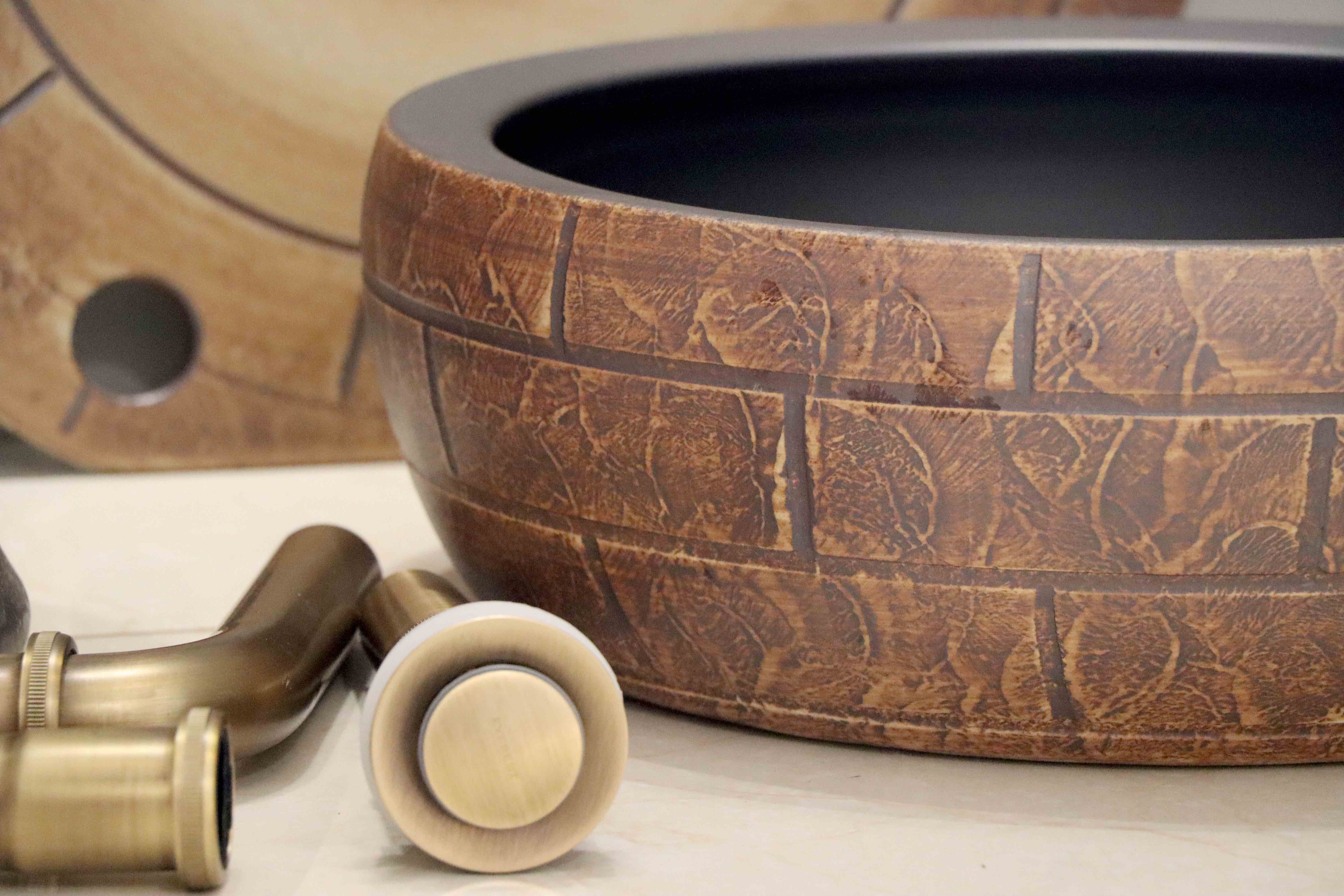 Chậu sứ mỹ thuật chậu lavabo chậu có chân EVEREST EV-CĐC01