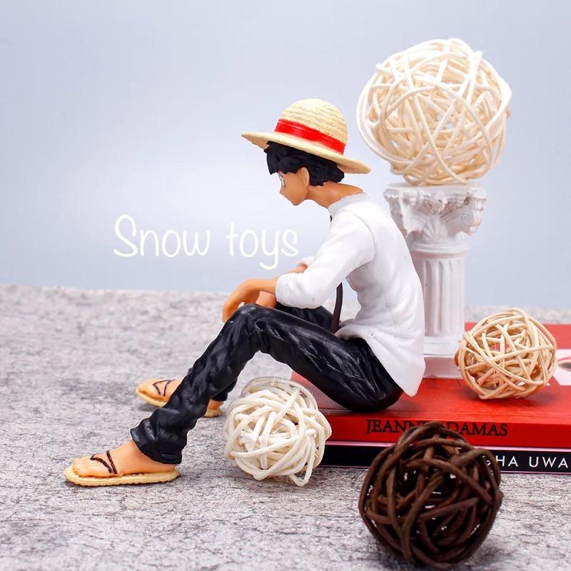 Mô hình luffy ngồi - mô hình one piece - onepiece - chiều cao 12cm