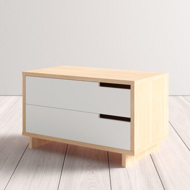 Tủ Đầu Giường SOHO-LIC 2 Ngăn Kéo / R80cm x D45cm x C48cm / Kệ Đầu Giường / Có Kèm Giấy Hướng Dẫn Lắp Ráp