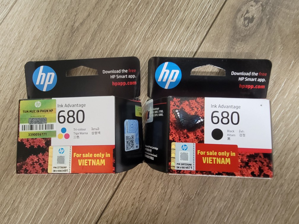 Mực in Phun HP 680 - Màu - Hàng Chính Hãng