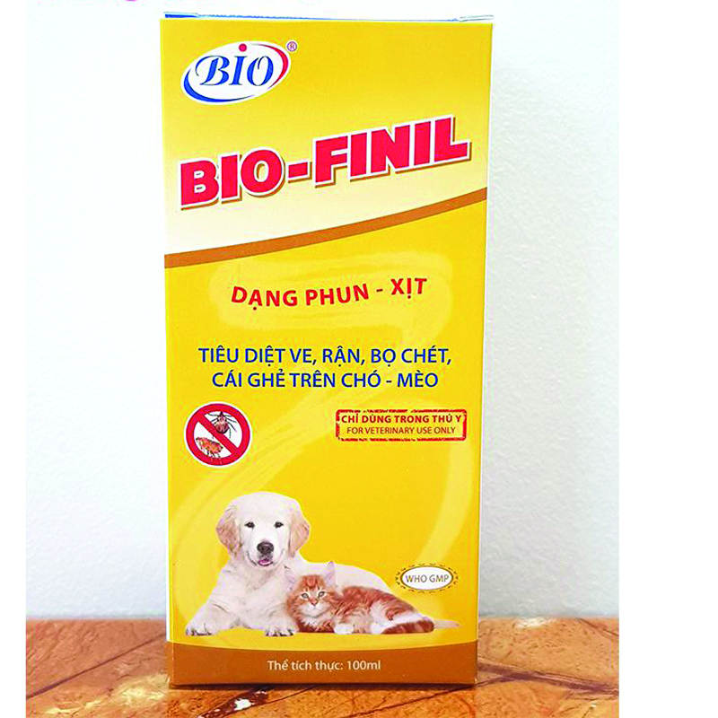 [SALE] Thuốc xịt BIO-FINIL tiêu diệt ve bọ chét rận ghẻ trên da chó mèo siêu hiệu quả-79203