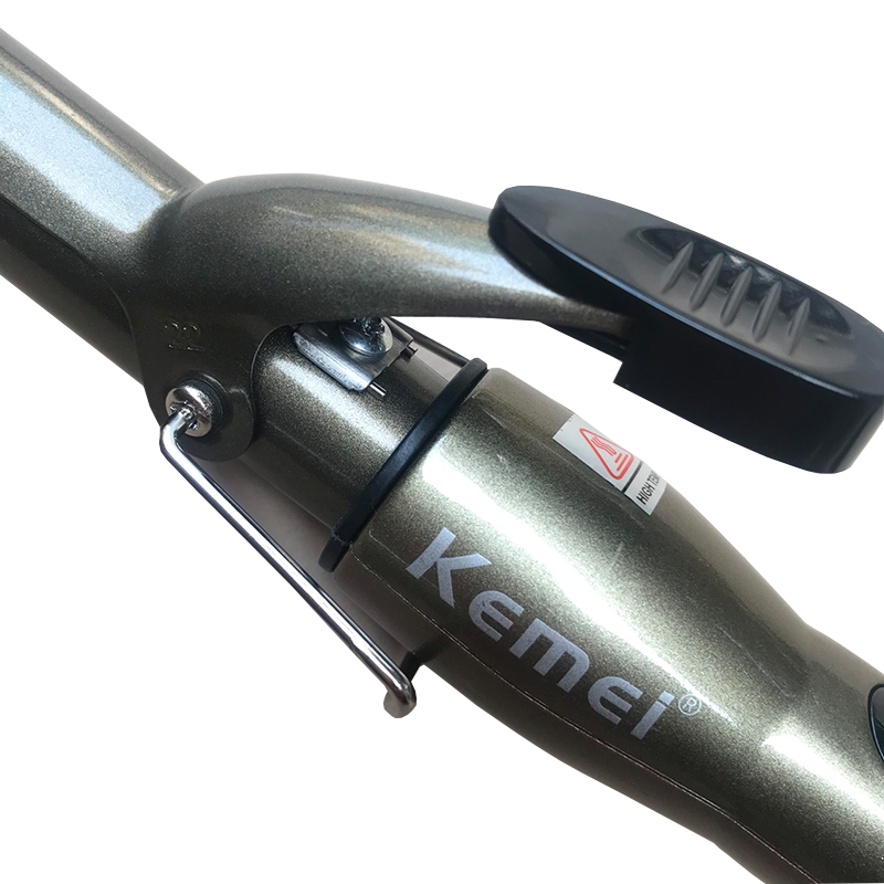 Máy làm xoăn tạo sóng lọn 2,2cm kèm 4 mức chỉnh nhiệt Kemei 9942