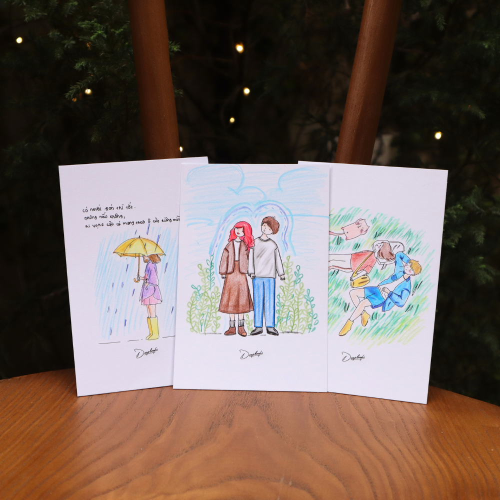 Sách Em Và Chúng Ta - 03 Postcard Tô Màu