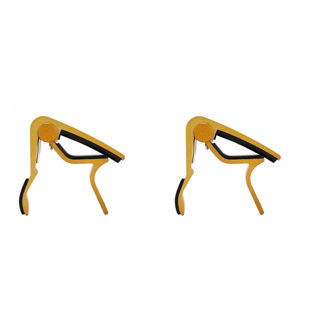 2PCS Acoustic Guitar Capo Acoustic Guitar Capo Capo Classical Tune Golden