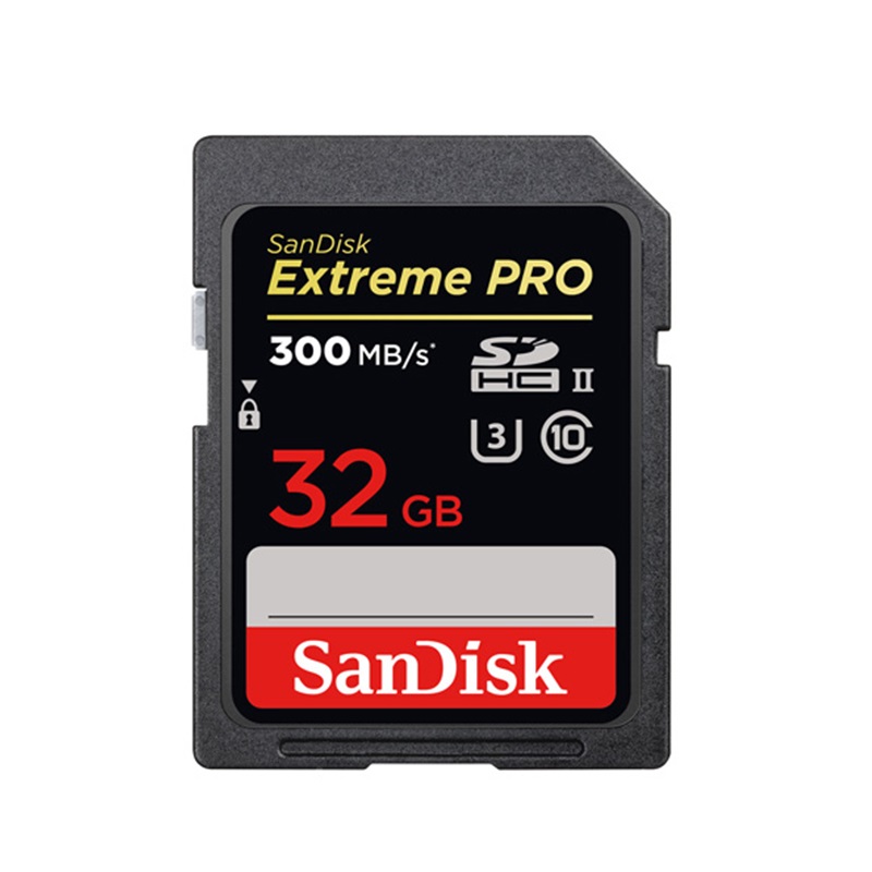 Thẻ nhớ SDXC SanDisk Extreme Pro UHS-II U3 32GB / 64GB / 128GB 300MB/s - Hàng Nhập Khẩu