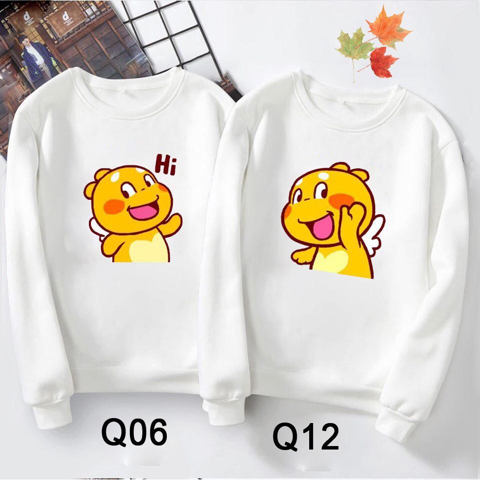 Áo đôi sweater nam nữ from rộng - giá 2 áo