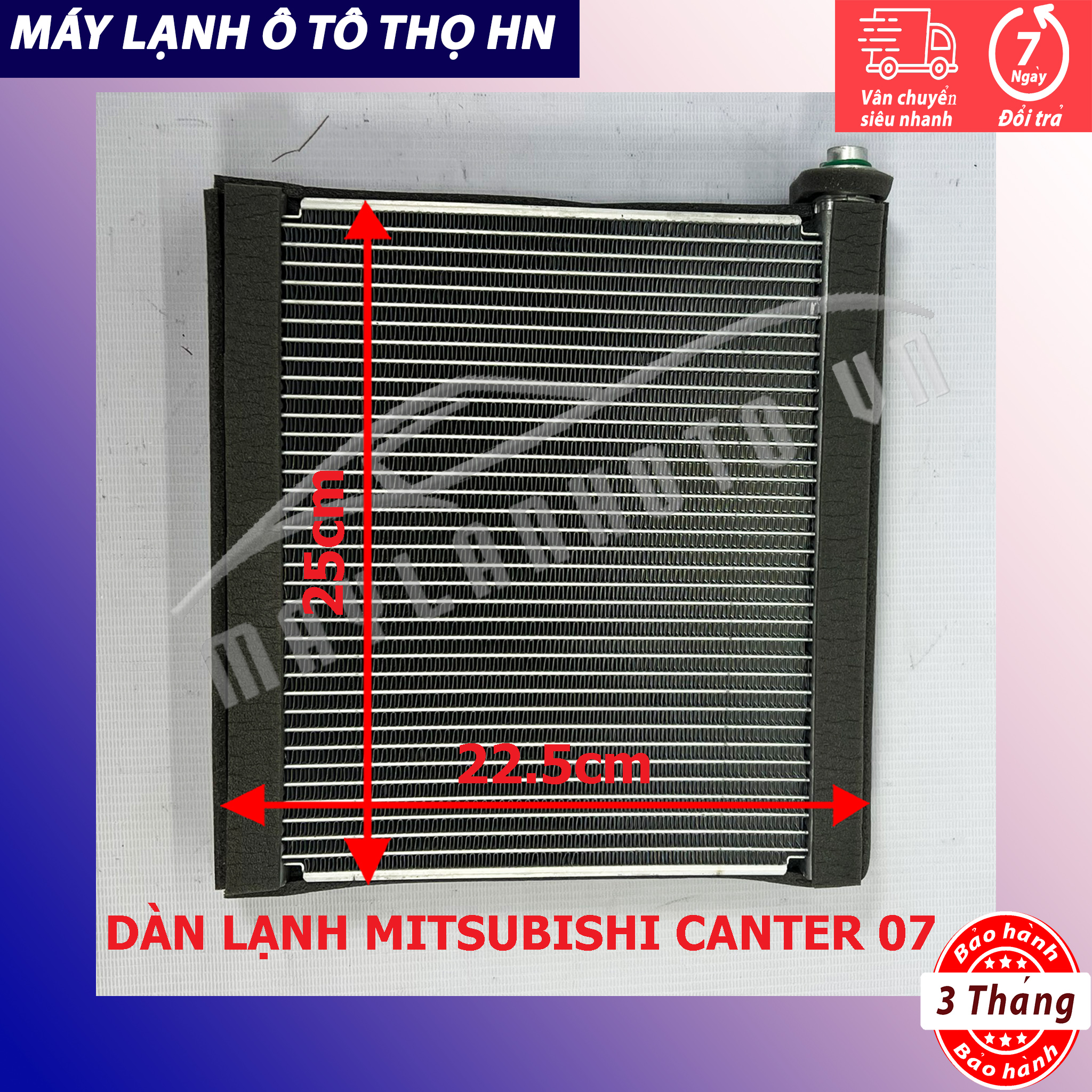 Dàn (giàn) lạnh Mitsubishi Canter 2007 2008 2009 (Nissan Qashqai-Xtrail T31) Hàng xịn Thái Lan 07 08 09