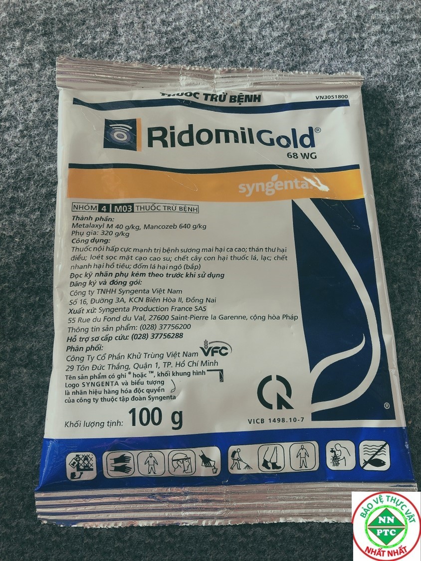 Phòng bệnh cây trồng Ridomil Gold  68WG