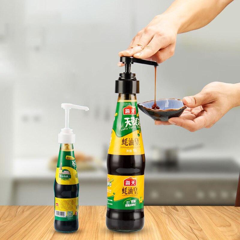 Extruder Household Oil Pot Extruder Kitchen Oyster Sauce Bottle Pressure Nozzle Quantitative Bottle Press Type Squeezer