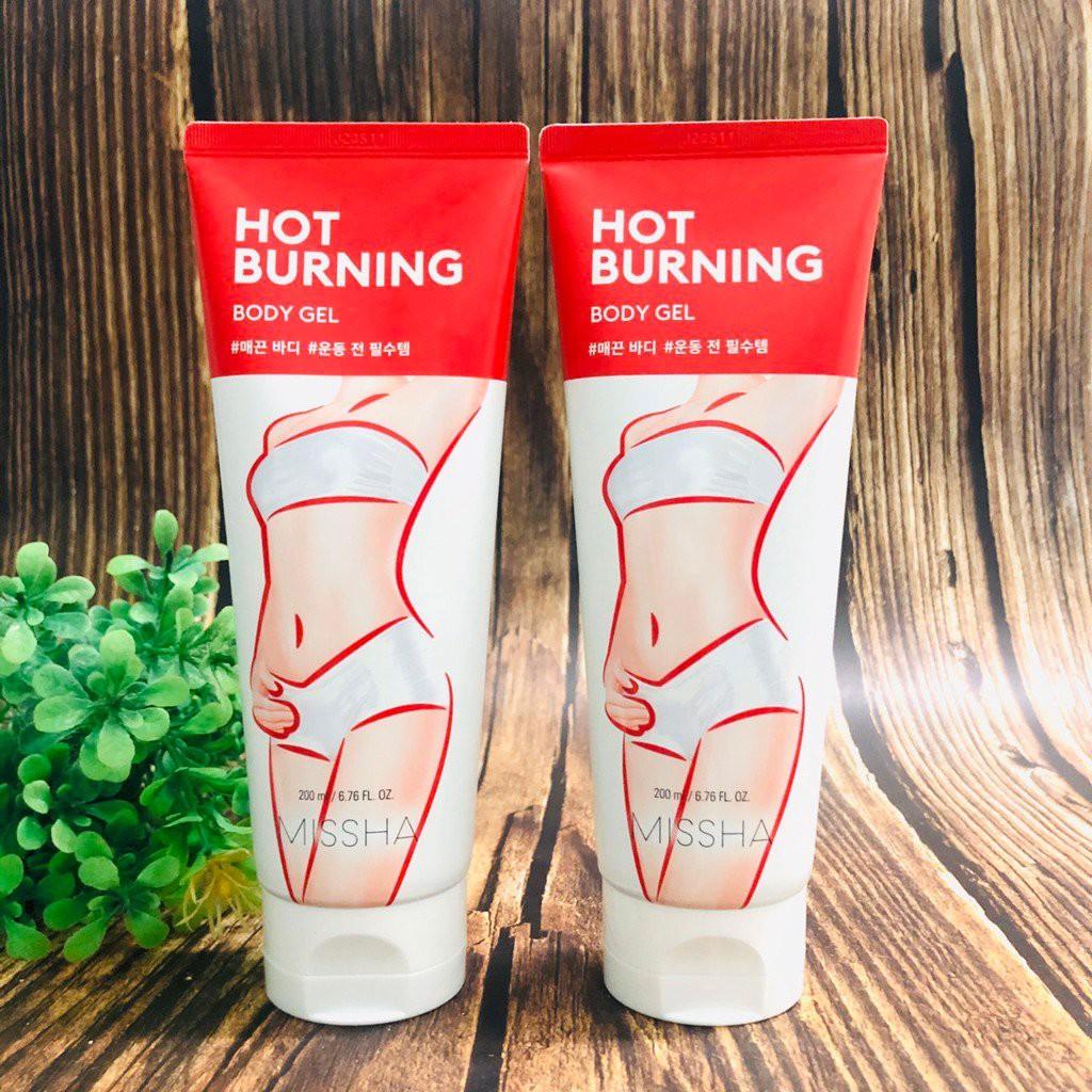 Missha Gel Tan Mỡ, Tạo Dáng Thon Gọn Hot Burning Perfect Body Gel 200ml