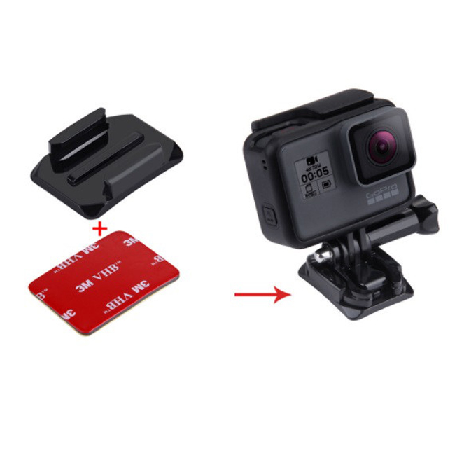 Bộ 4 miếng dán 3M đế cong cho GoPro, Sjcam, Yi Action, Osmo Action