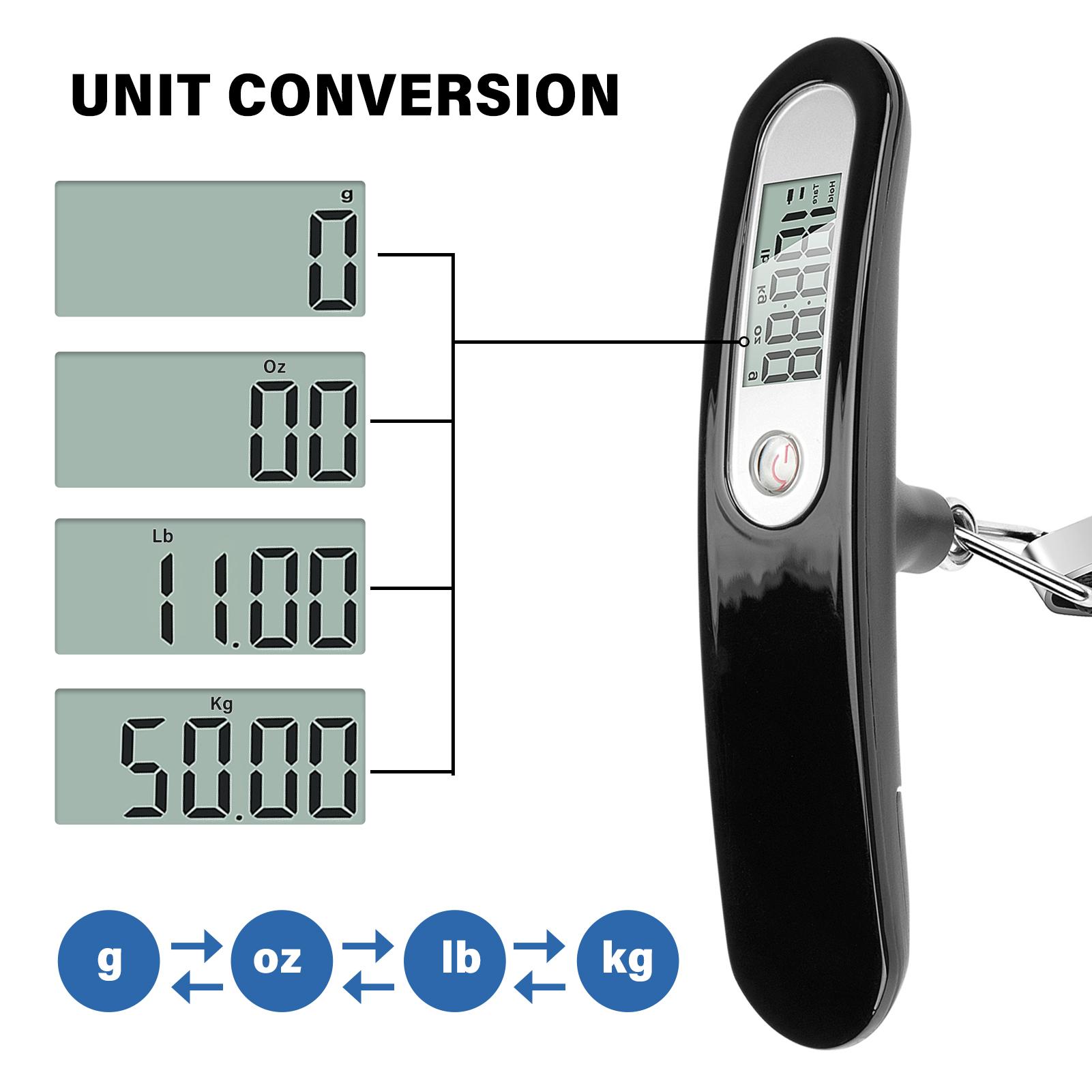 Cân Hành Lý Kỹ Thuật Số Cầm Tay Màn Hình Lcd Di Động