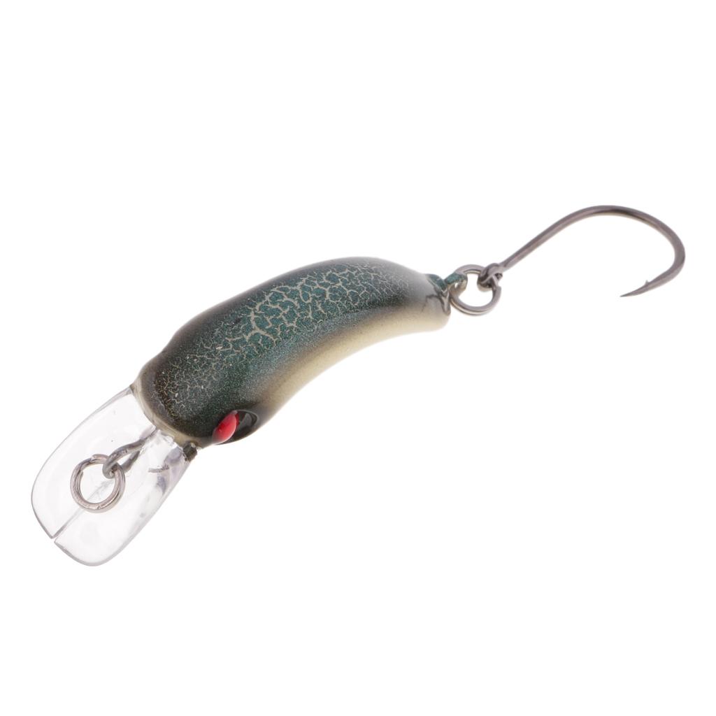 Mini Minnow Fishing Lure Artificial Hard Simulation Bait Crankbait Cyan