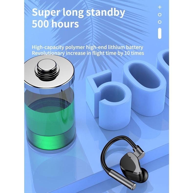 2022 Tai Nghe Bluetooth Stereo Tai Duy Nhất Tai Nghe Không Dây với Mic Rảnh Tay Tai Nghe Giảm Tiếng Ồn Tai Nghe Blutooth cho Xe lái xe