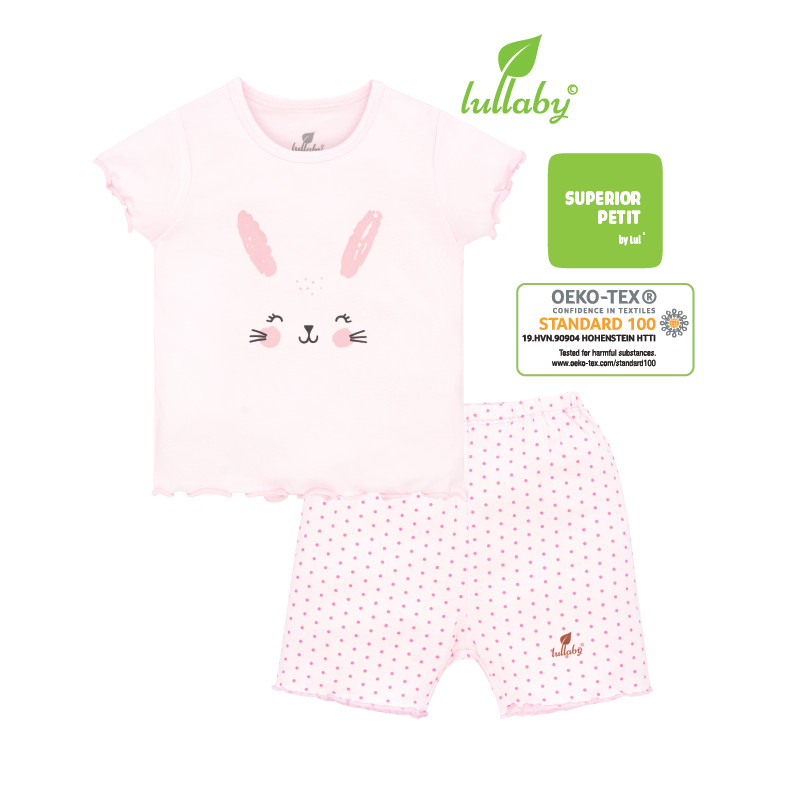 Đồ bộ cộc tay Raglan Lullaby cho bé gái NH603P [Thời Trang trẻ em cao cấp - chính hãng Lullaby Store