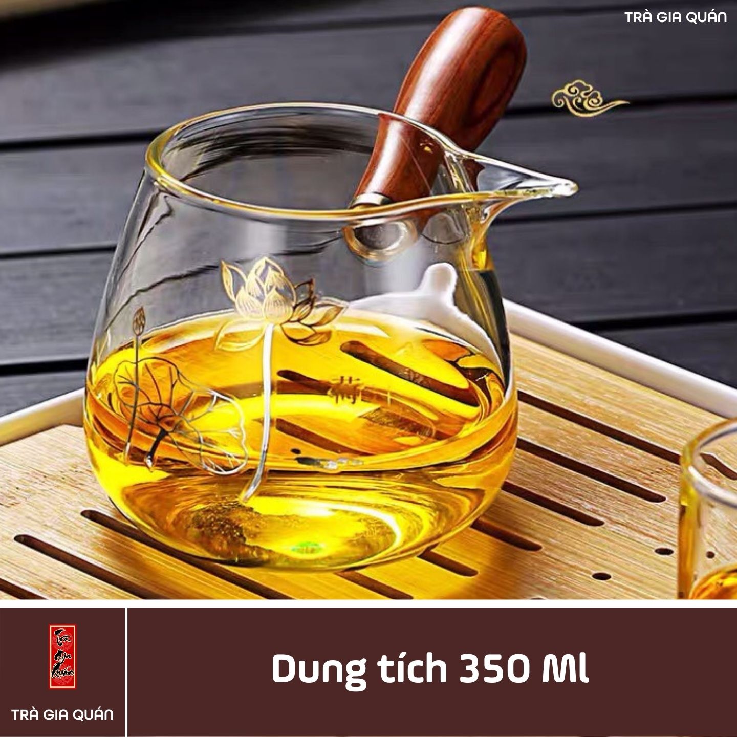 TT 16 Tống Trà Thủy Tinh Chịu Nhiệt Cao Cấp Dung Tích 350 ml
