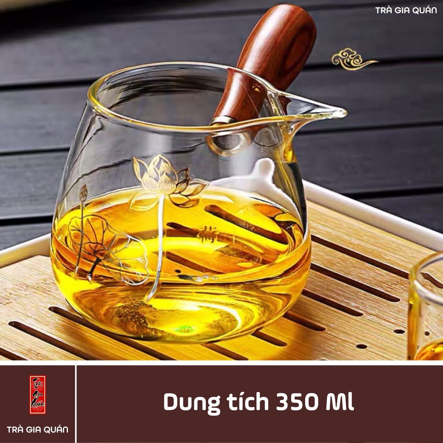 TT 16 Tống Trà Thủy Tinh Chịu Nhiệt Cao Cấp Dung Tích  350 ml