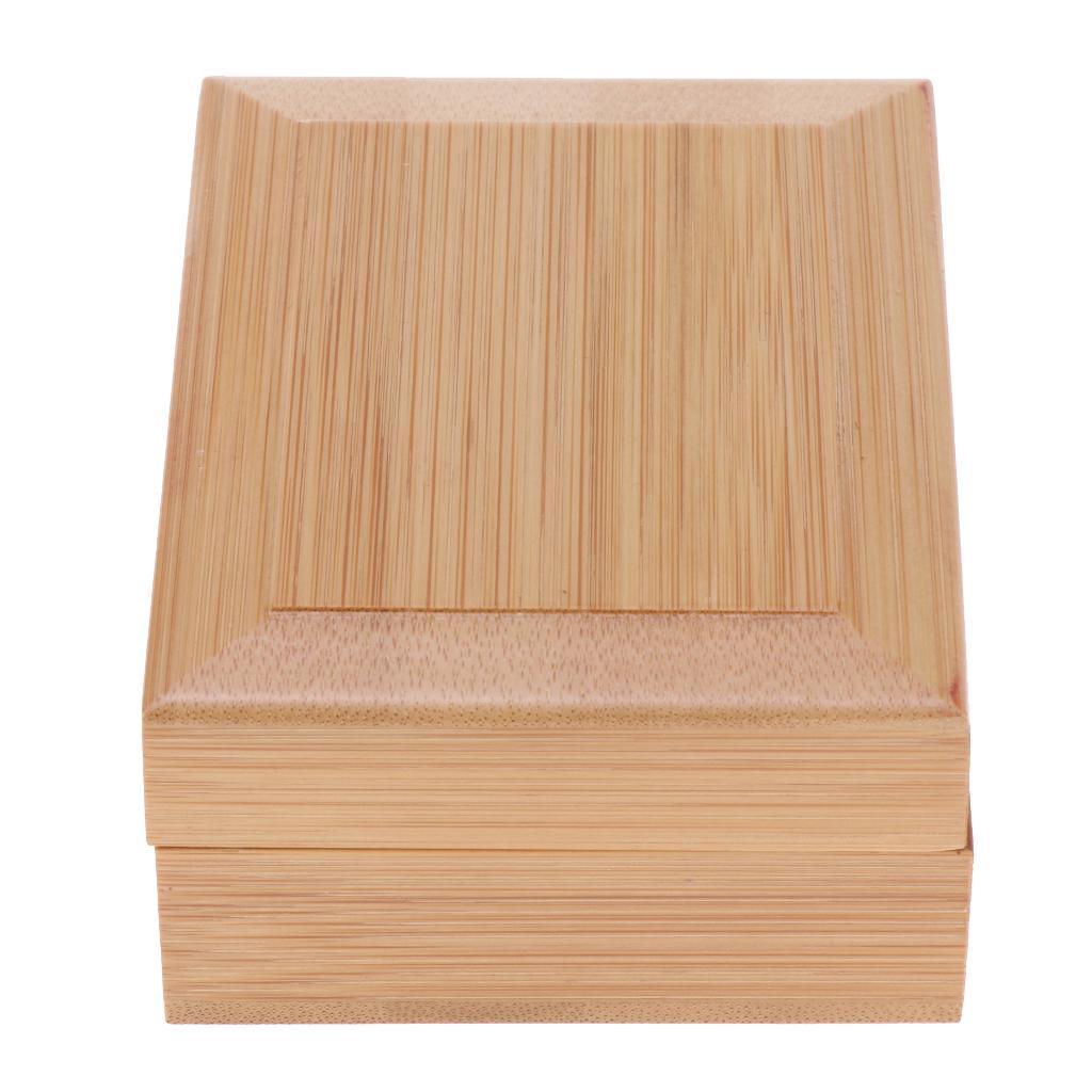 Unfinished Wooden Jewelry Box Storage, Wood Pendant Necklace Organizer for Women Men, Luxury Case for Earrings Bracelets Watches