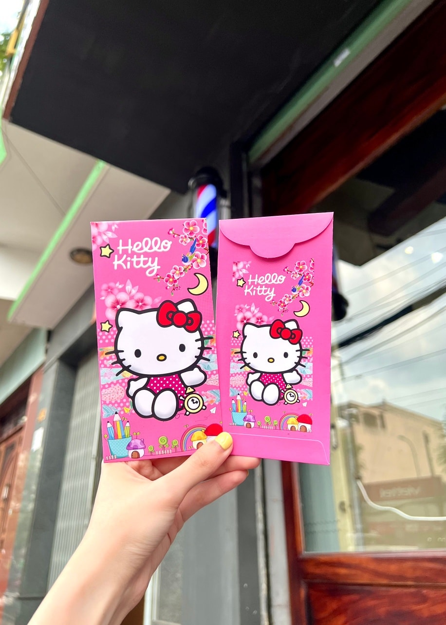 Bao Lì Xì Tết 2023 Quý Mão Được Chọn Mẫu, Bao Lì Xì Cao Cấp Mẫu HOẠT HÌNH DORAEMON, HELLO KITTY