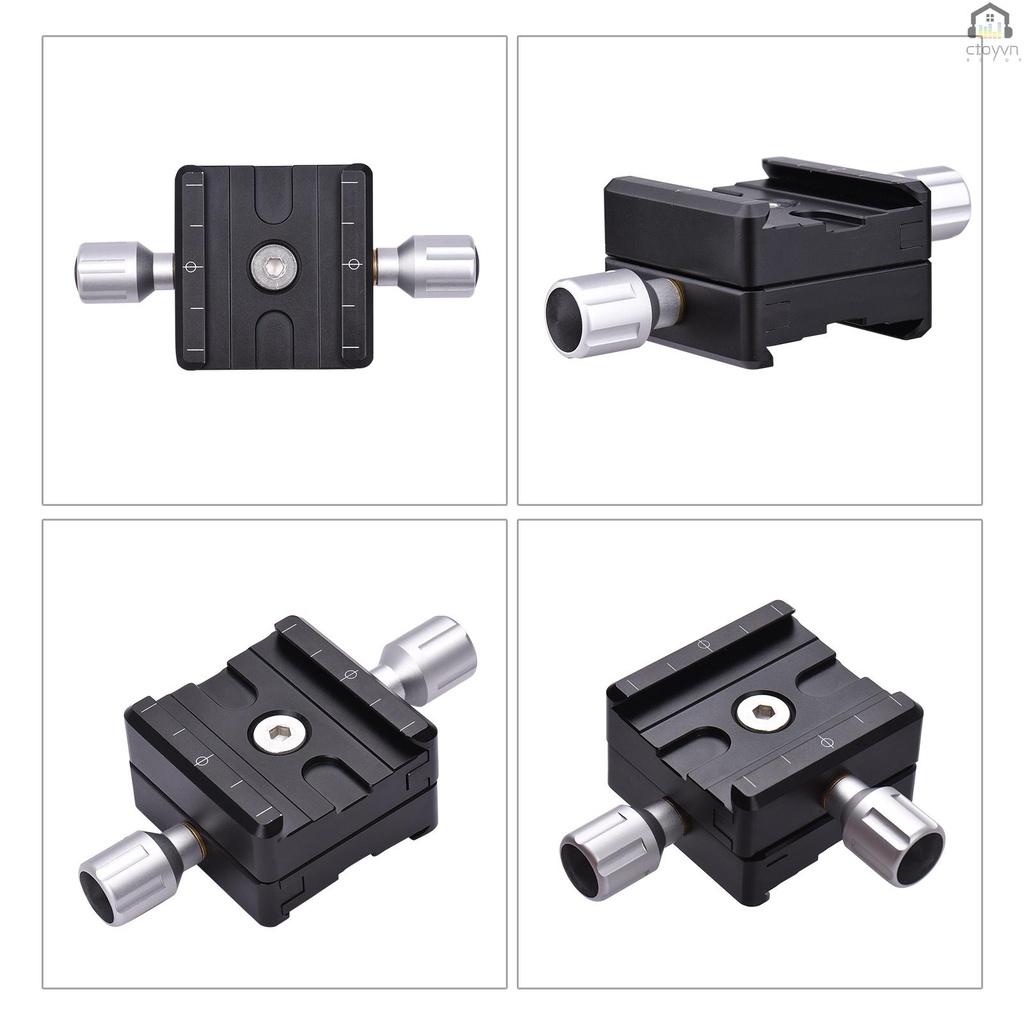 Tấm kẹp QR 50mm bằng nhôm với lỗ vít 1/4 Inch cho chân máy ảnh