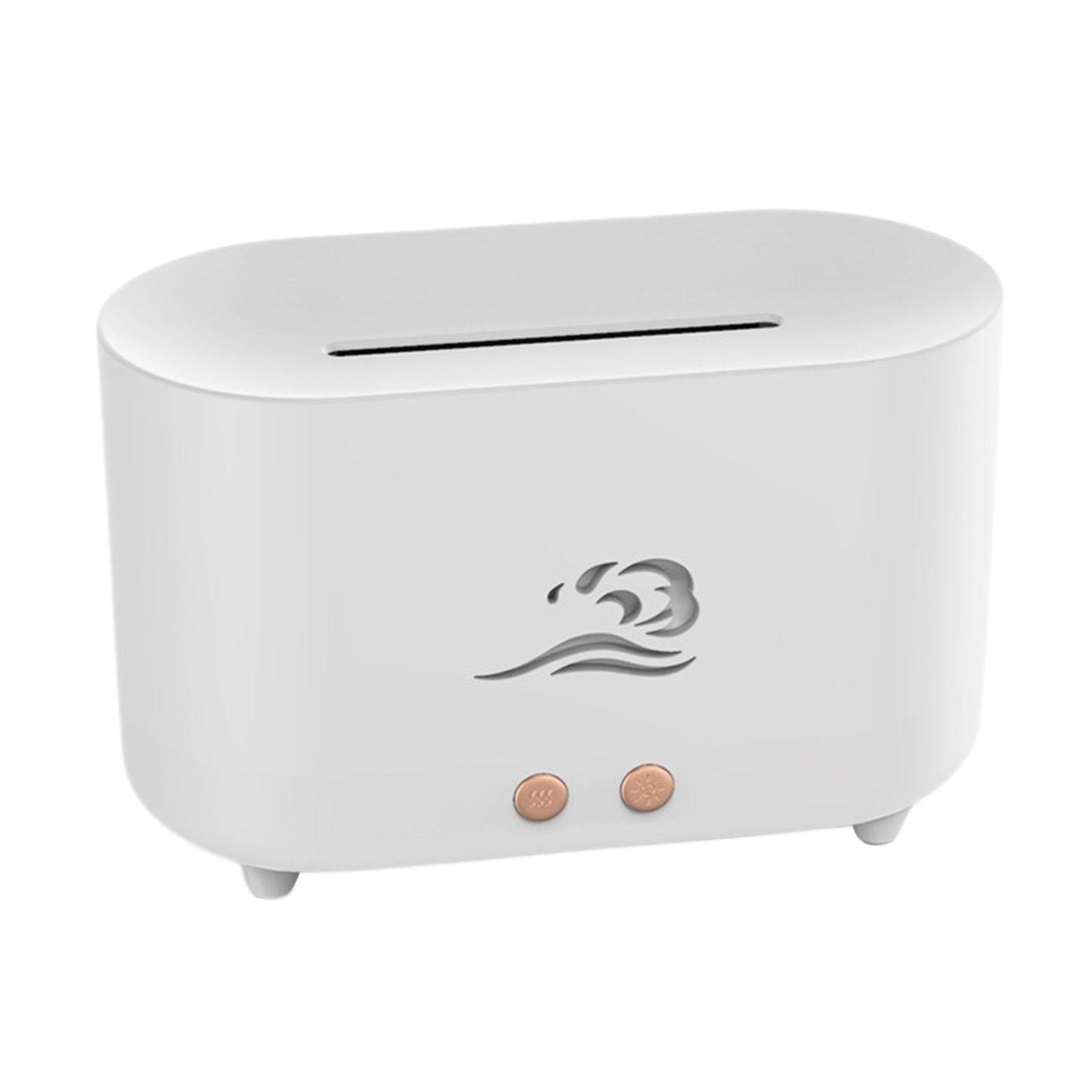 Air Humidifier USB 3D Flame Auto Shut Off Mist with Night Light