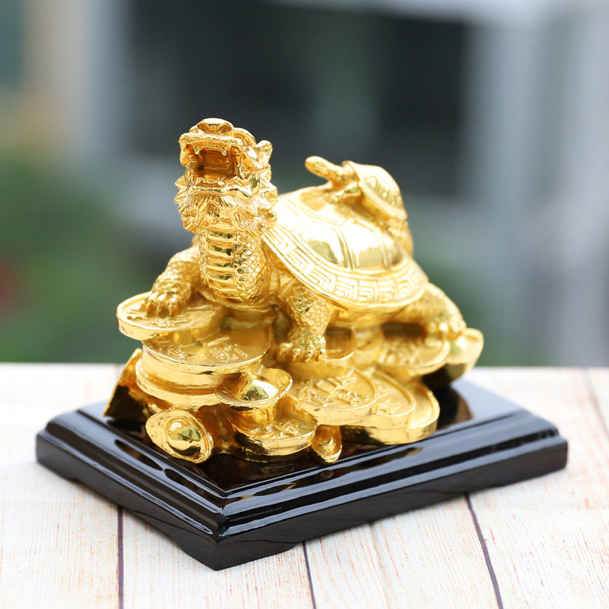 Tượng Long Quy mạ vàng 24K - Quà tặng cho Sếp