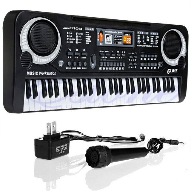 Đàn Piano 61 Phím TẶNG KÈM MÍC HÁT cho bé