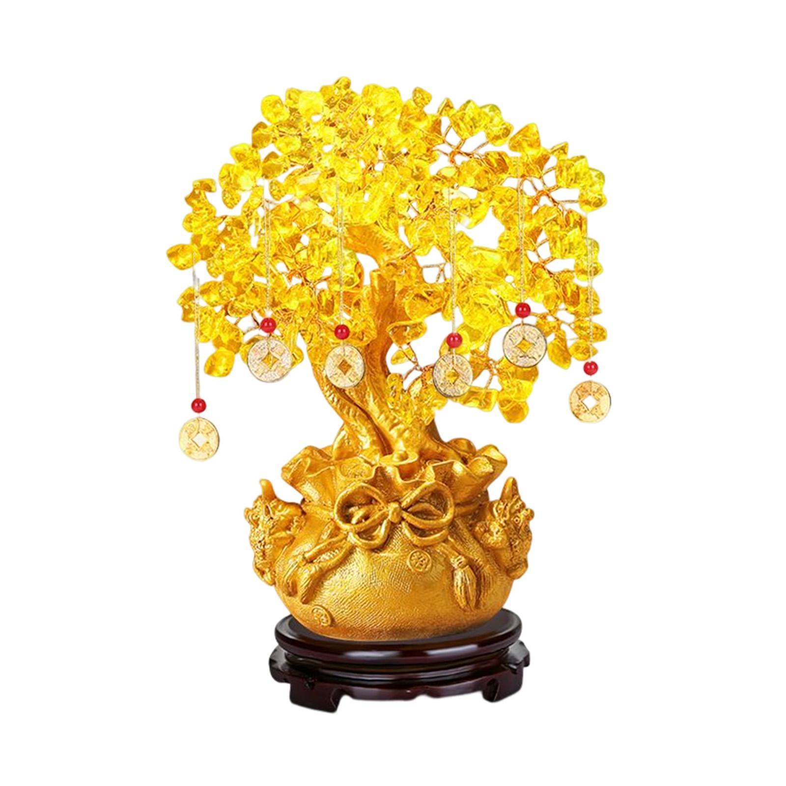Hình ảnh Chinese New Year Money Tree Potted Ornament Desktop Lucky for Shop Indoor