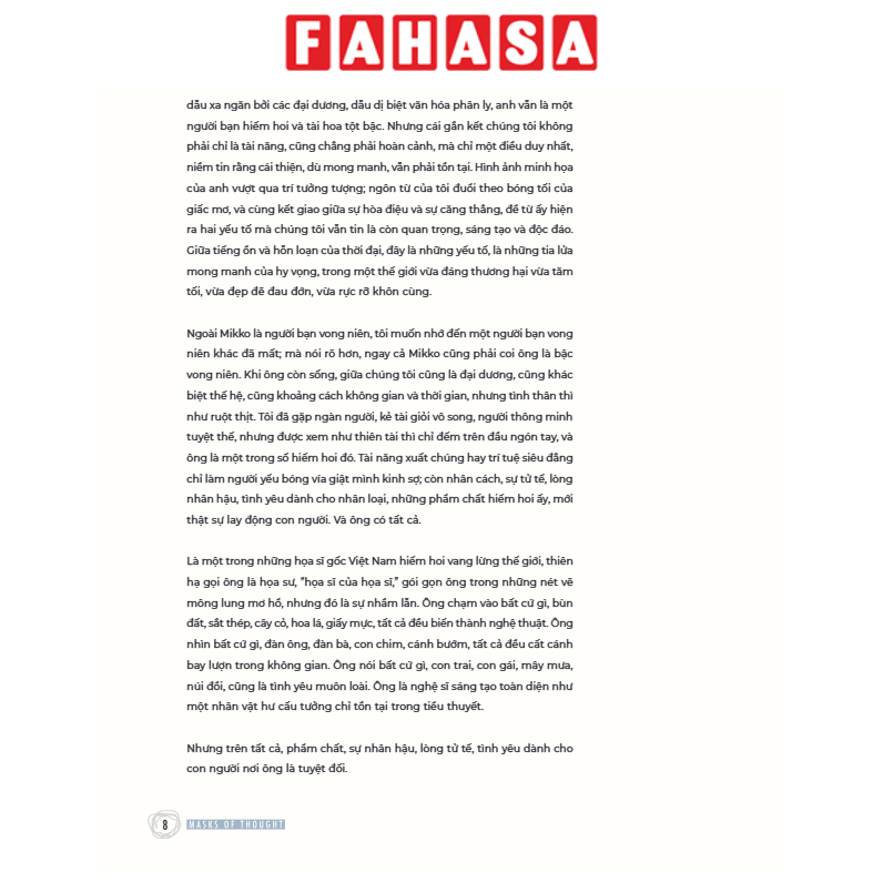 Sách - Ngụy Trang Của Suy Tưởng - Masks Of Thought - Bìa Cứng