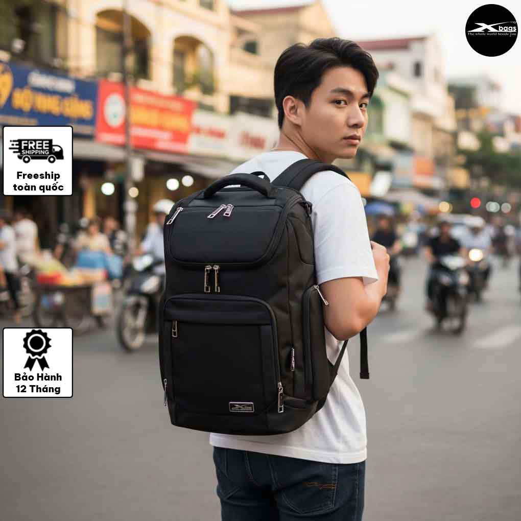 Balo Laptop Doanh Nhân Xbags XB 2009 Prime X – Balo Công Sở Đẳng Cấp, Chống Nước