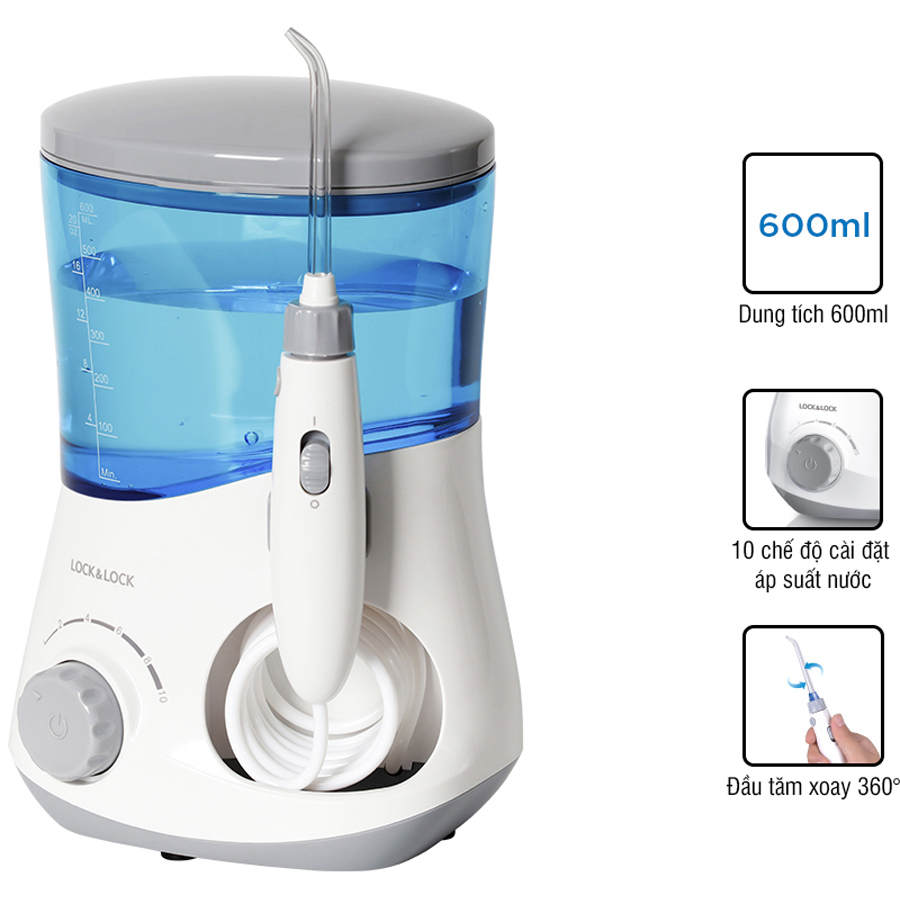 Máy Tăm Nước Lock Lock Oral Irrigator ENR111BLU - Màu Xanh Dương