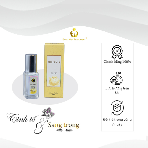 Nước hoa MILLENIA 001W .(NƯỚC HOA NỮ) 10ml