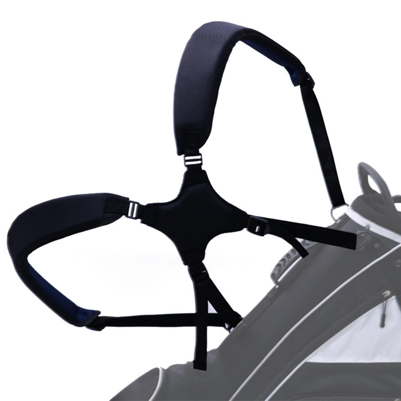 Golf Bag Strap Golf Stand Bag Shoulder Strap Adjustable Men Driving Range Padded Comfort Easy to Put on Carrying Strap Dual Shoulder Straps