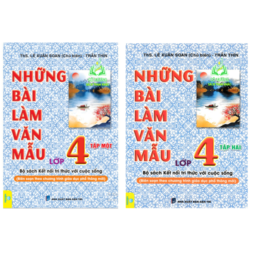 Sách - Combo Những Bài Làm Văn Mẫu Lớp 4 - Biên soạn theo chương trình mới - Kết Nối Tri Thức