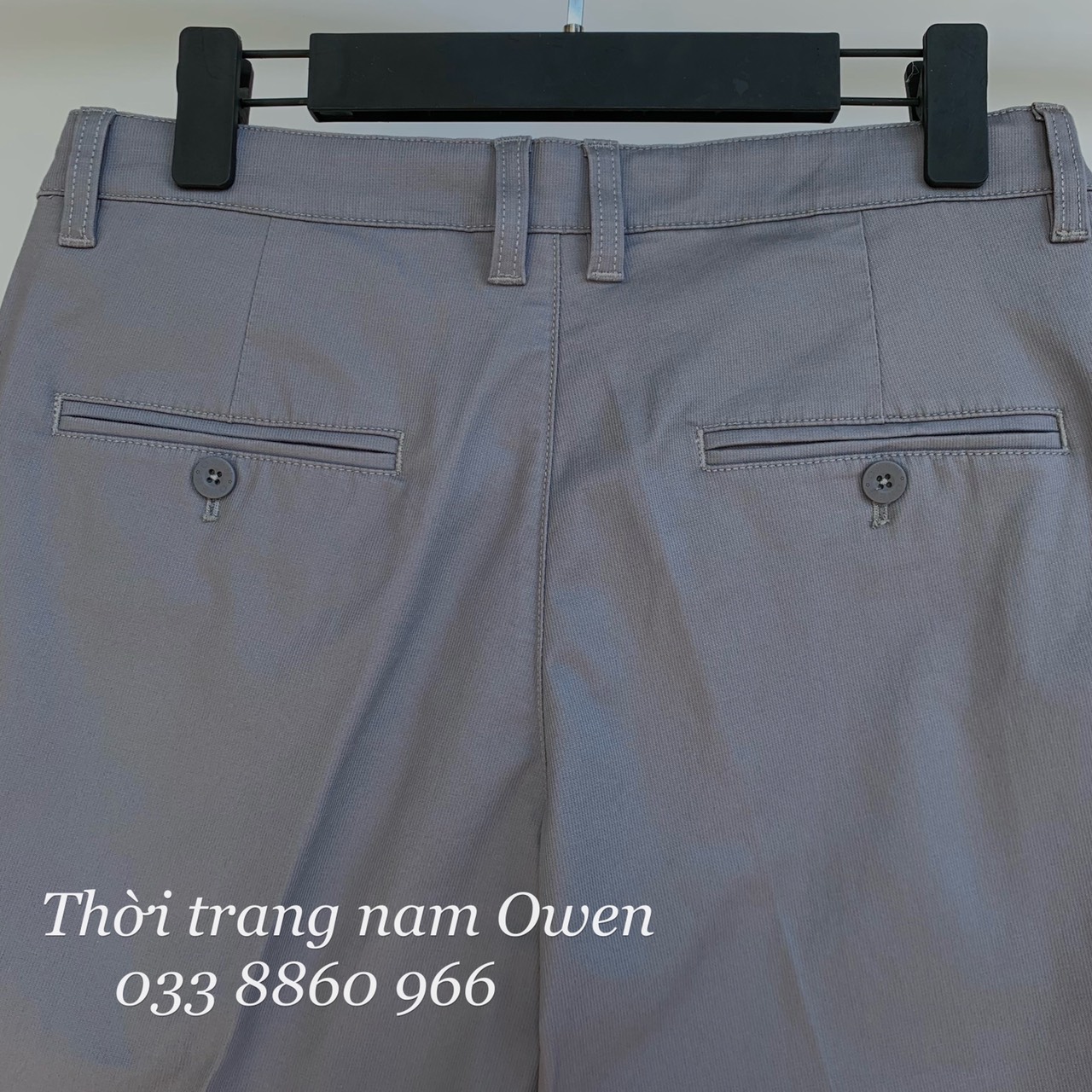 OWEN - Quần short Khaki nam Owen màu xám 22317 - Quần sooc kaki nam