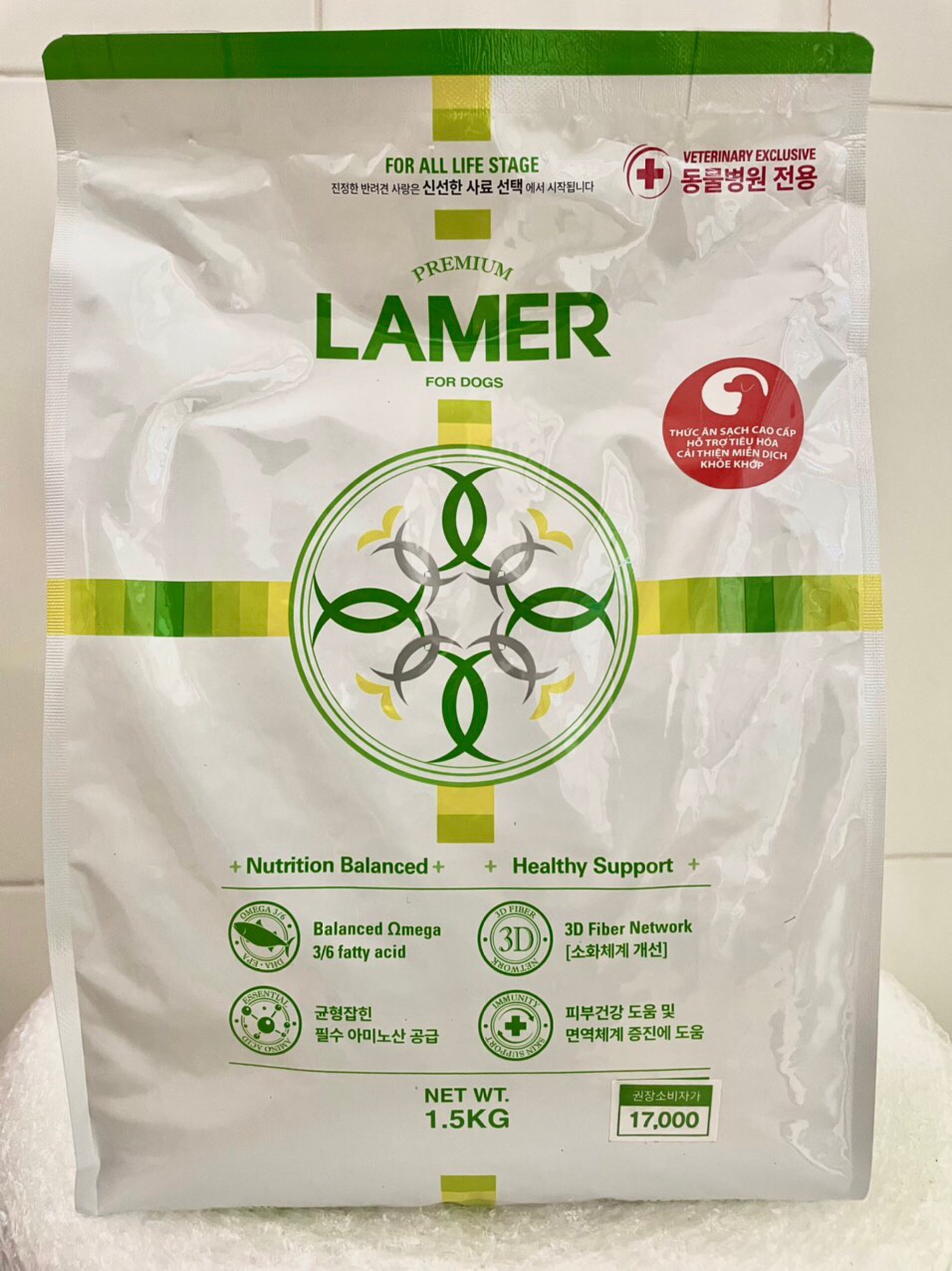 THỨC ĂN HẠT CAO CẤP TĂNG CƯỜNG MIỄN DỊCH &amp; HỖ TRỢ HỆ THẦN KINH PREMIUM LAMER Túi 1.5KG