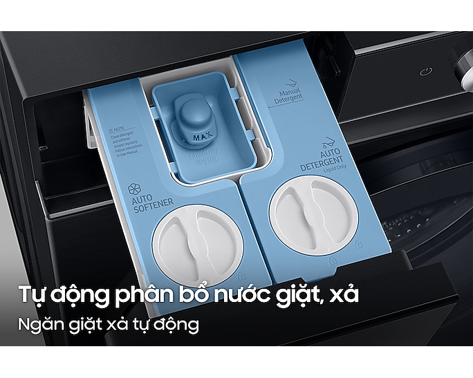 Máy giặt thông minh Bespoke AI với Ngăn giặt xả tự động, 11kg WW11CB944DGBSV - Hàng chính hãng